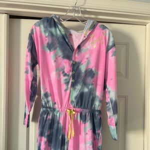 Girls full length sleep romper